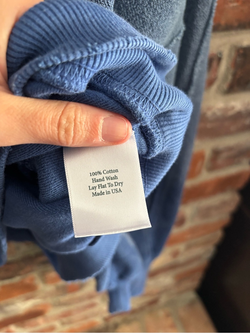 Free People x Tricia Fix Blue Love Me Not Slouchy Sweatshirt, XL - Picture 4 of 5